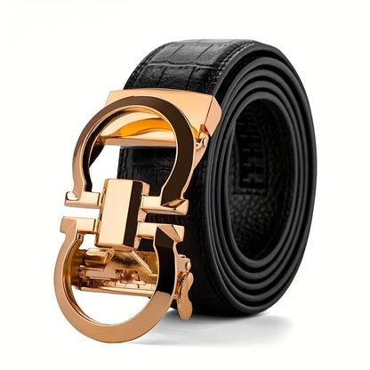 Stylish Leather Automatic Belt - Premium Quality for Casual & Business Wear