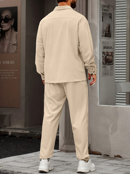 Stylish Men's Summer Outfit: Revers-Jacket & Pants-Set