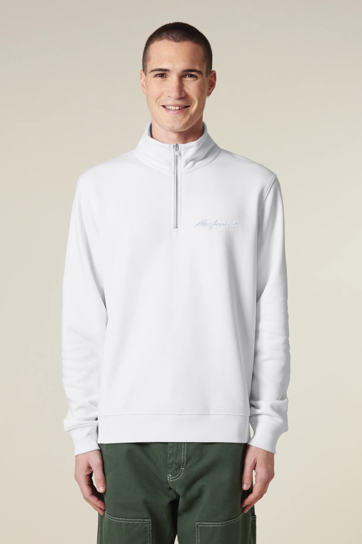 White Label Stick Unisex-Quarter-Zip-Sweatshirt