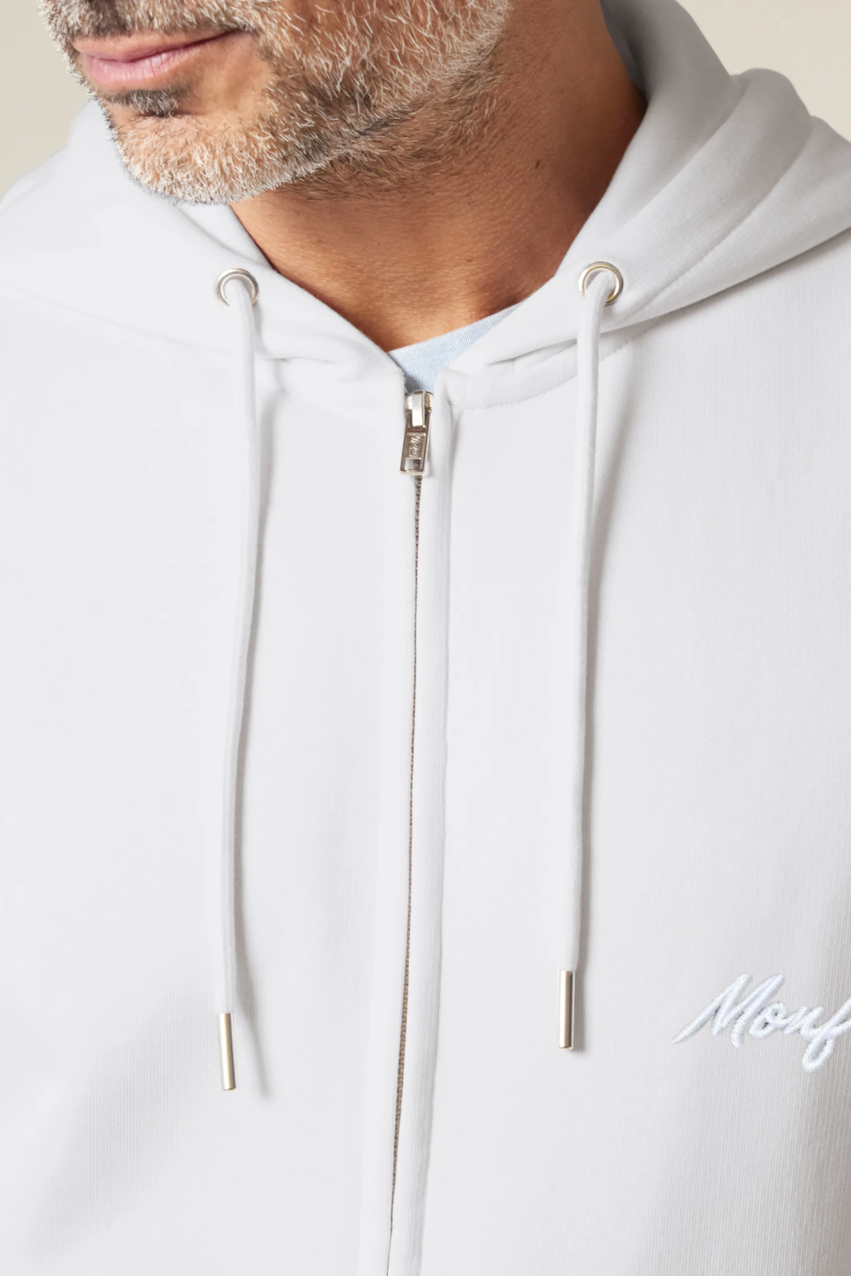 White Label Stick Iconic Unisex-Medium-Fit-Zip-Hoodie