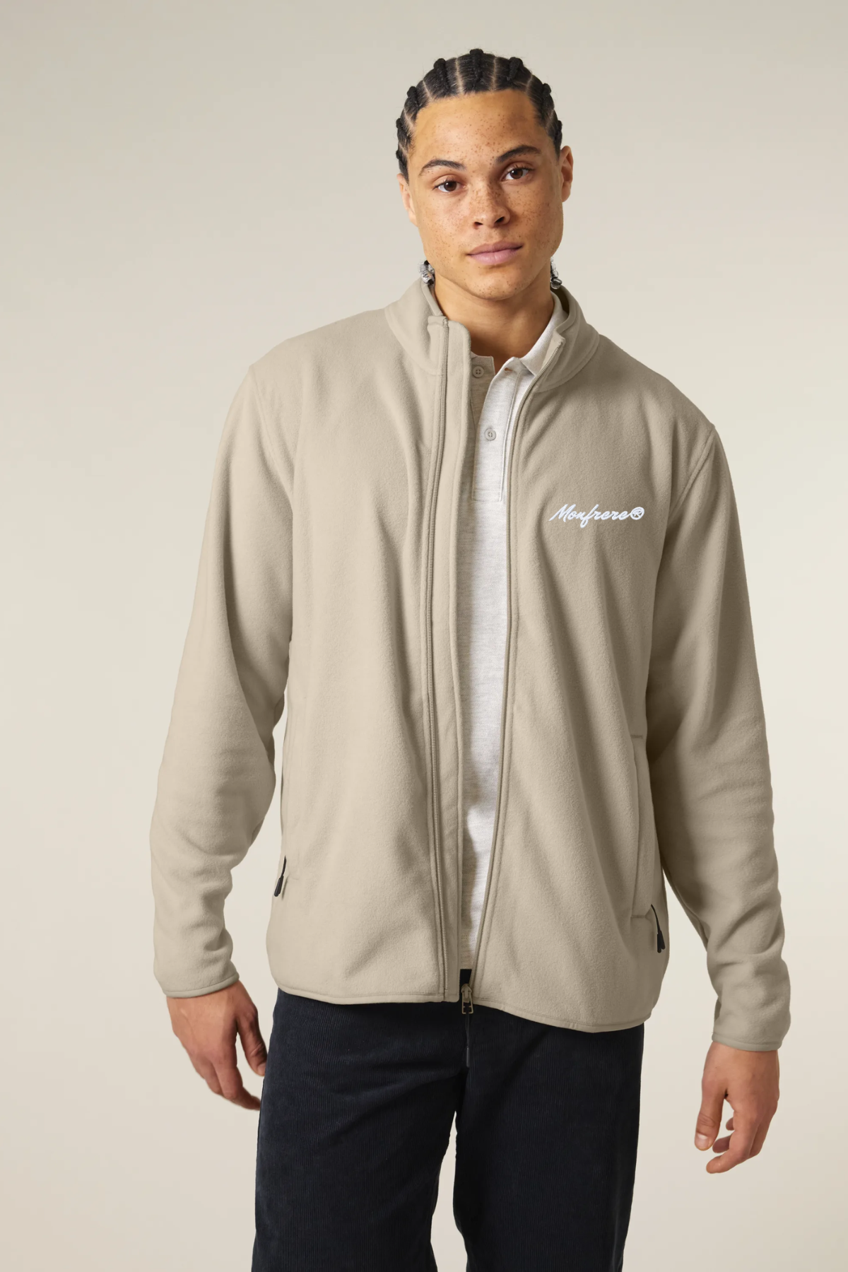 White Label Stick Herren-Fleece-Jacke