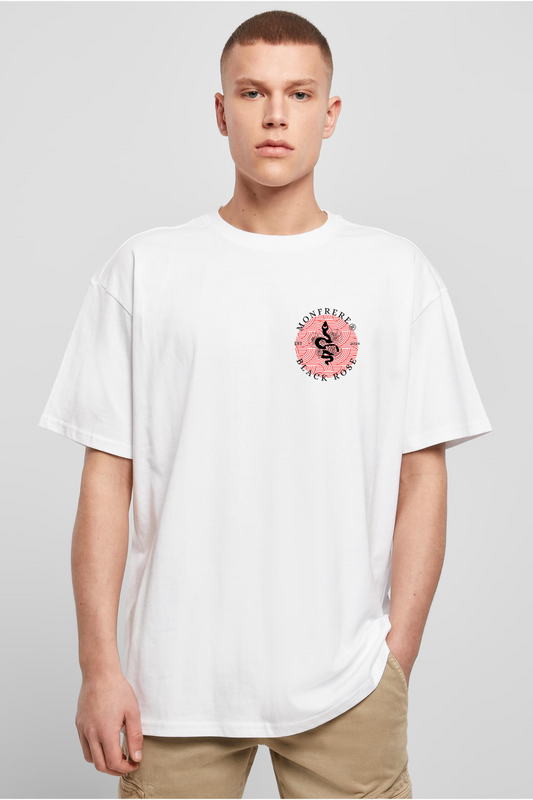 Heavy Oversize Tee Black Roses