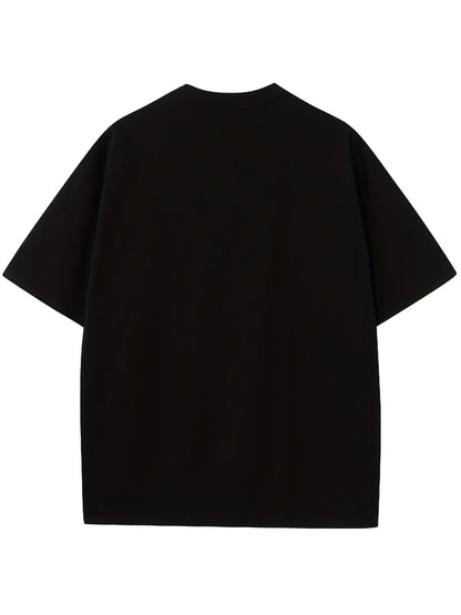 Men's Cotton Portrait Print Sport T-Shirt - Stretch Round Neck - Vintage Style