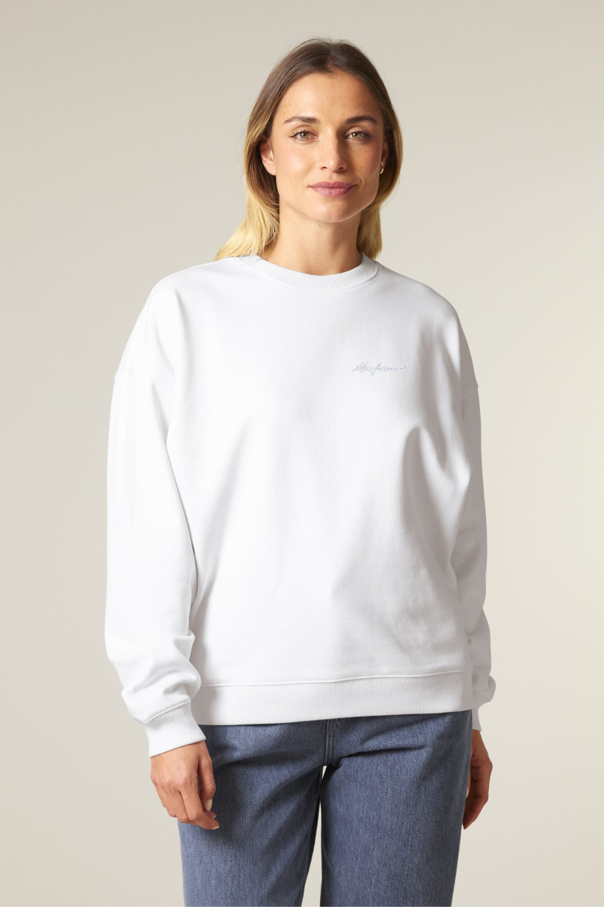 White Label Stick Oversize-Crewneck-Sweatshirt