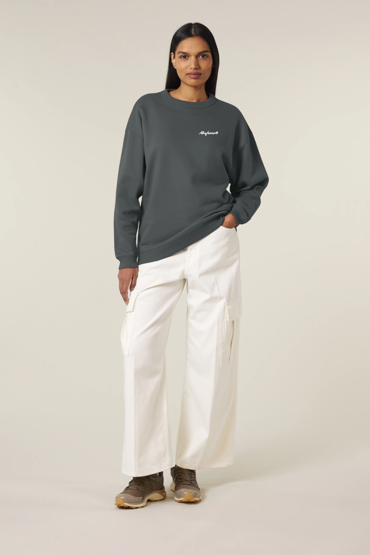 White Label Stick Oversize Damen-Crewneck-Sweatshirt