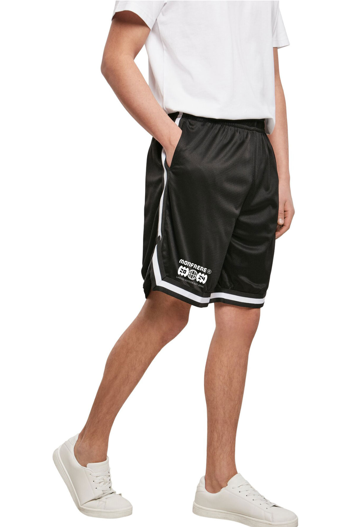 TWO-TONE MESH SHORTS