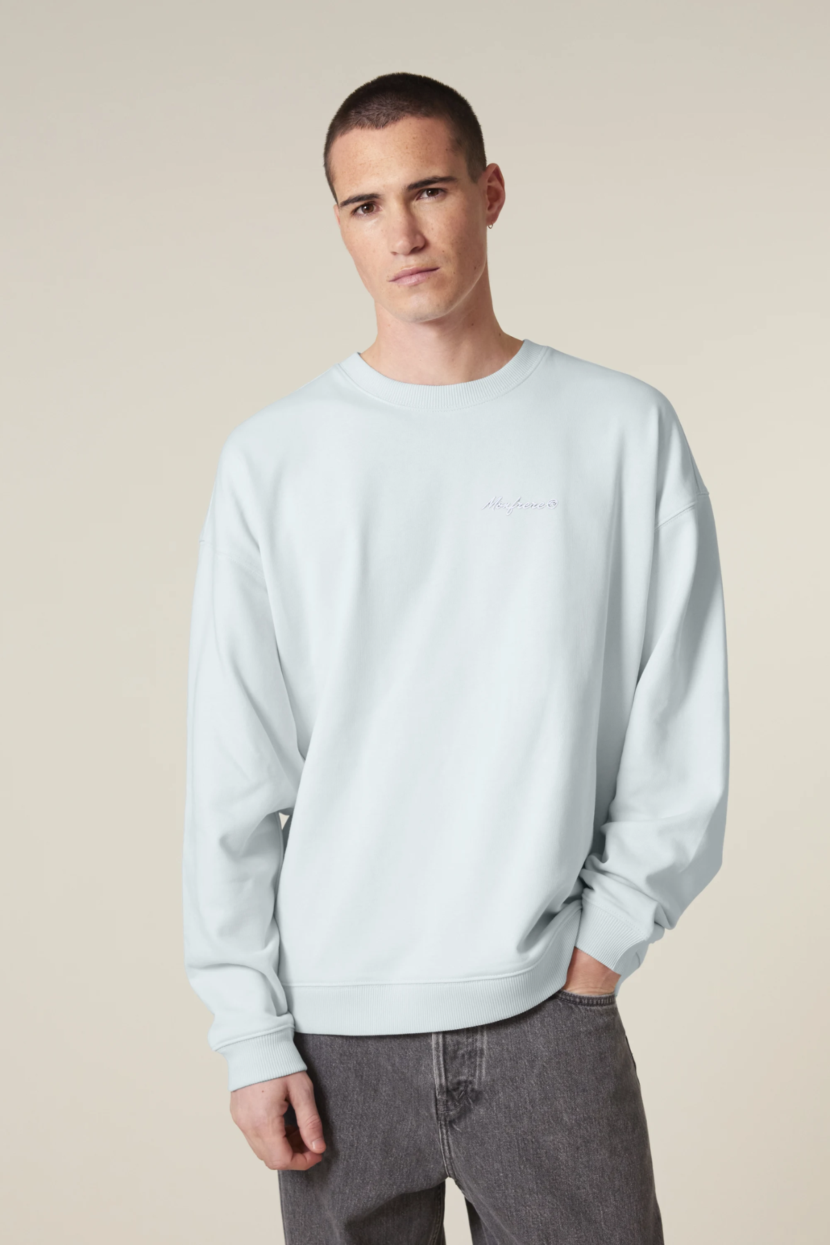 White Label Stick Oversize-Crewneck-Sweatshirt