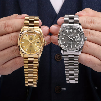 Luxury Men's Automatic Watch - Sapphire Glass, Stainless Steel, Waterproof, Miyota Movt