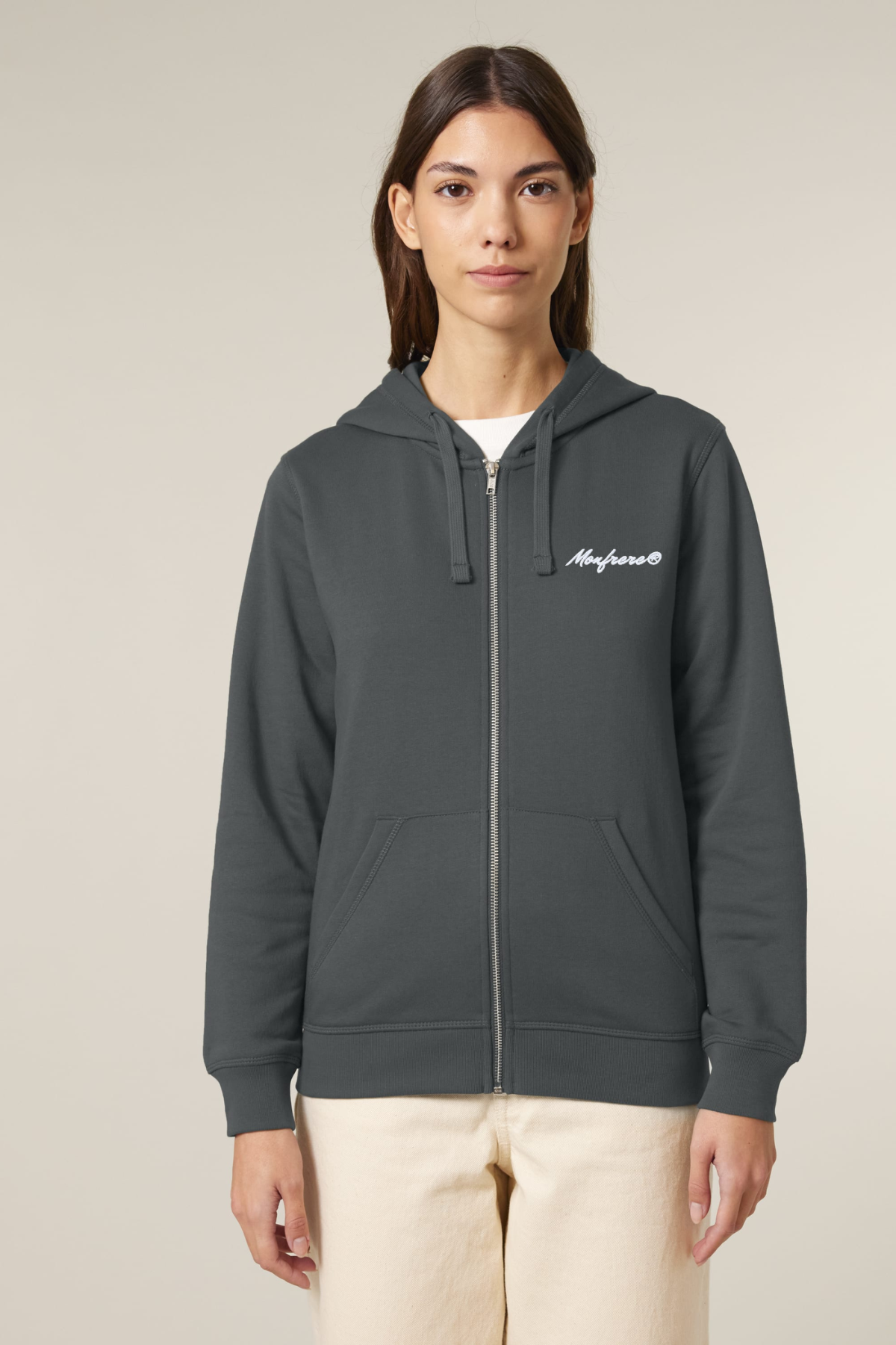 White Label Stick Iconic Unisex-Zip-Hoodie