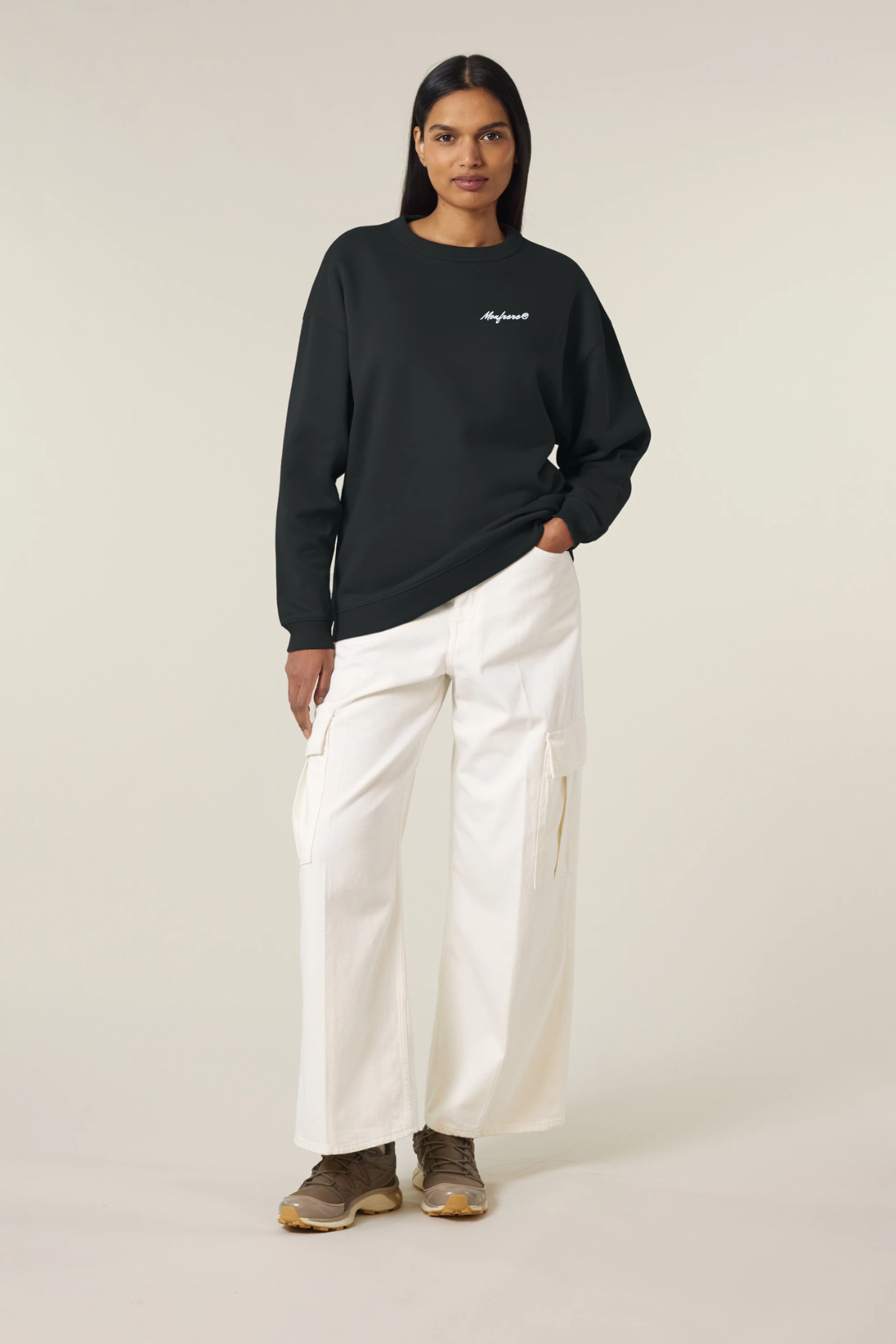 White Label Stick Oversize Damen-Crewneck-Sweatshirt