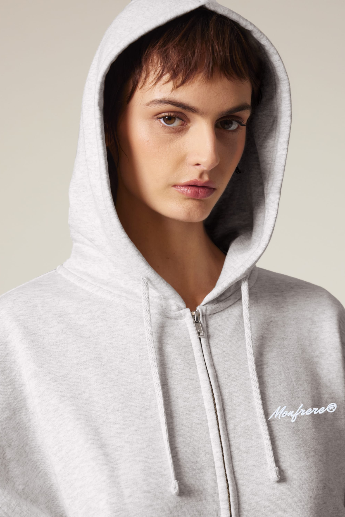 White Label Stick Damen-Zip-Thru-Hoodie-Sweatshirt