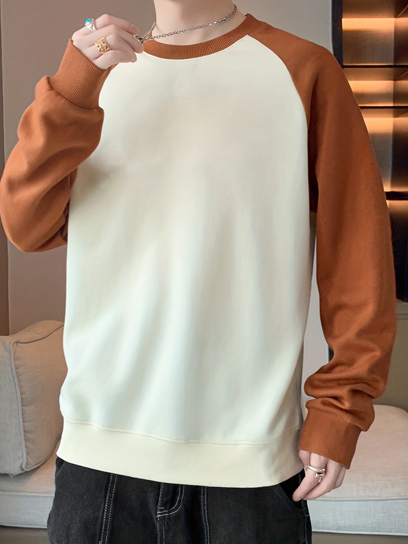 Men's Color Block Sweatshirt