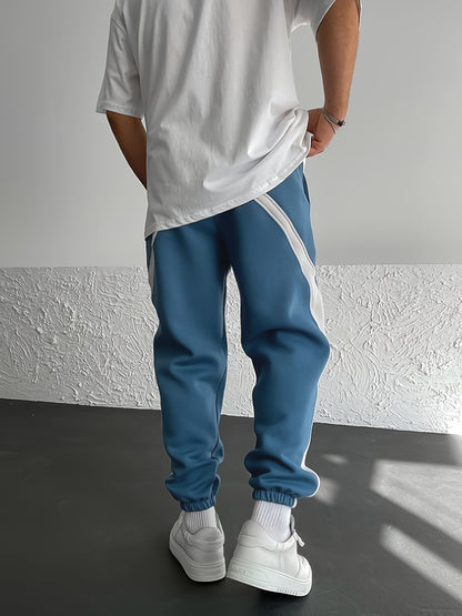 Color Block Jogger for Men - Lightweight, Easy Care Material