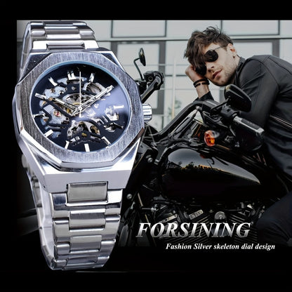 Forsining Men's Automatic Watch - Water Resistant, Sleek Design, Durable Materials