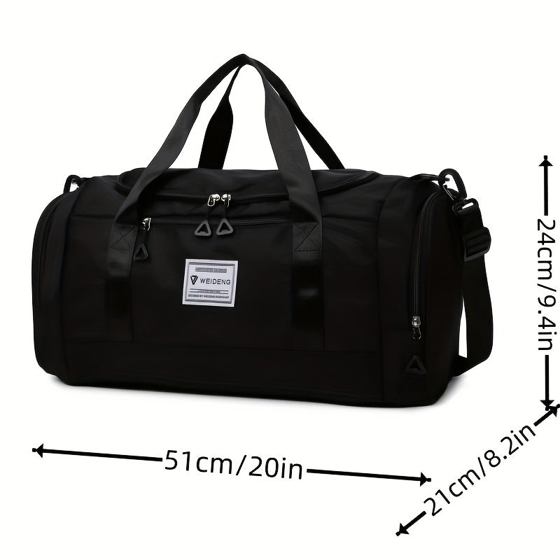 Portable Travel Bag with Shoe Compartment - Ideal for Fitness and Outdoor Trips