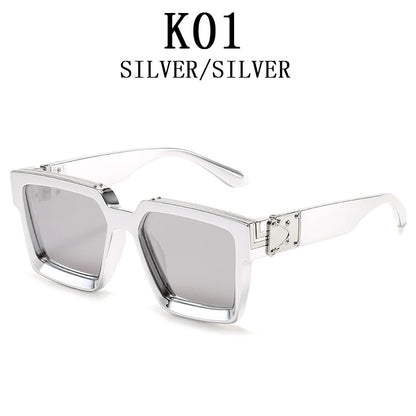 Luxury Oversized Sunglasses for Men - UV Protection, HD TAC Lens, Durable Hinges