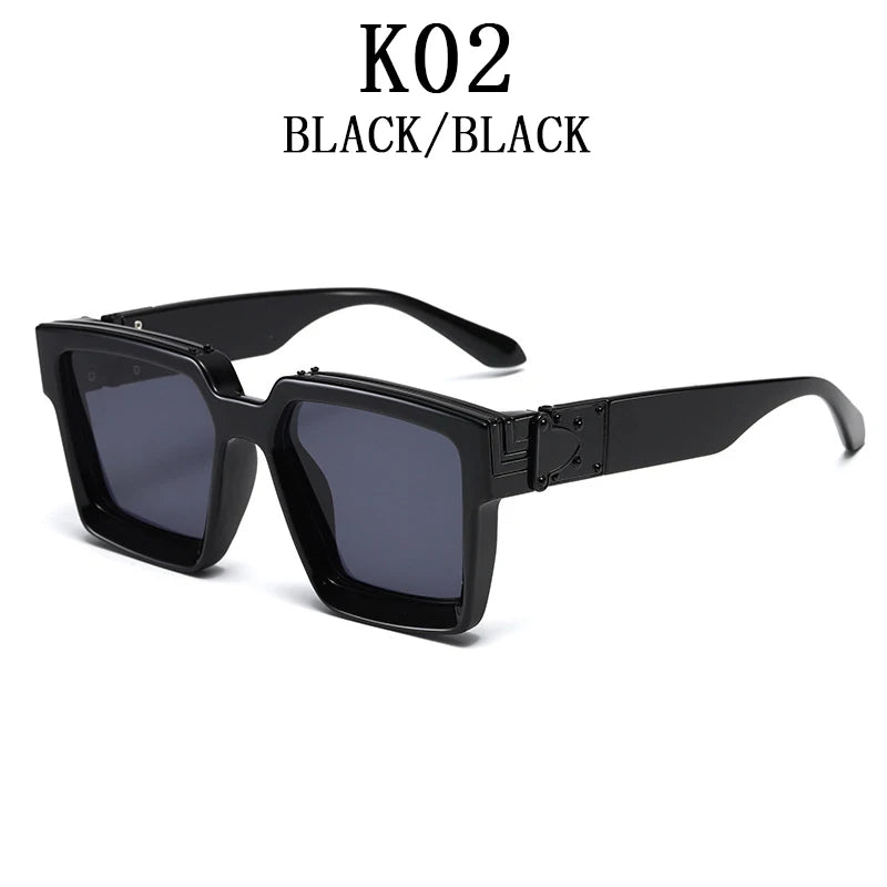 Luxury Oversized Sunglasses for Men - UV Protection, HD TAC Lens, Durable Hinges