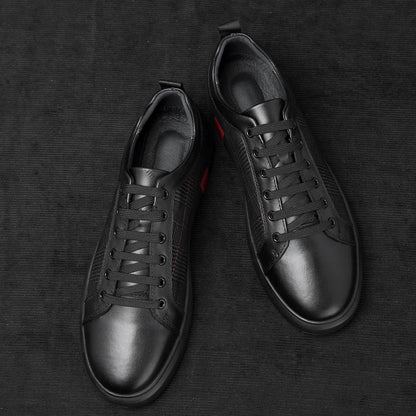 Designer Italian Leather Men's Shoes - Luxury Brand Lace Up Casuals