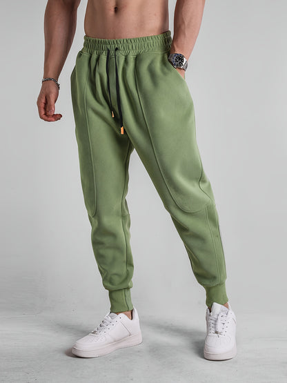 Men's Warm Jogger Pants - Casual, Comfortable, with Pockets