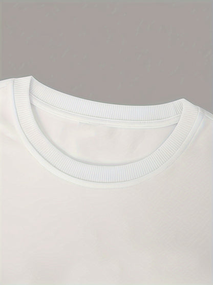 Stretch-Print Cotton T-Shirt with 'Seek' Design