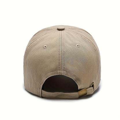 Street Baseball Cap: Broken Hole Design - 100% Cotton, Alphabet Pattern