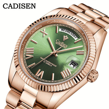 CADISEN sapphire mirror 10ATM automatic watch 