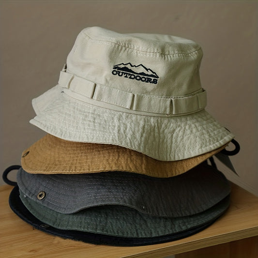 Versatile Sun Protection Bucket Hat with Drawstring
