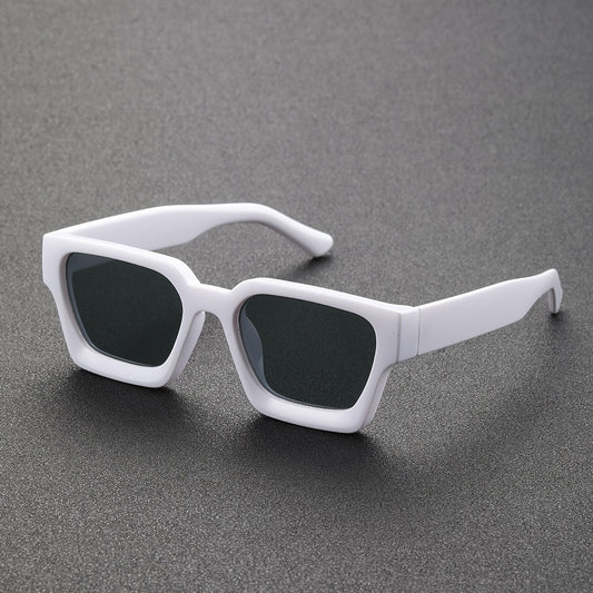 Versatile Y2K thick square frame sunglasses for men