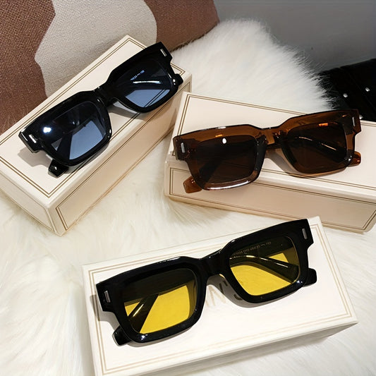 Retro Square Designer Sunglasses - Outdoor Shades for Hiking - Mirrored Lenses